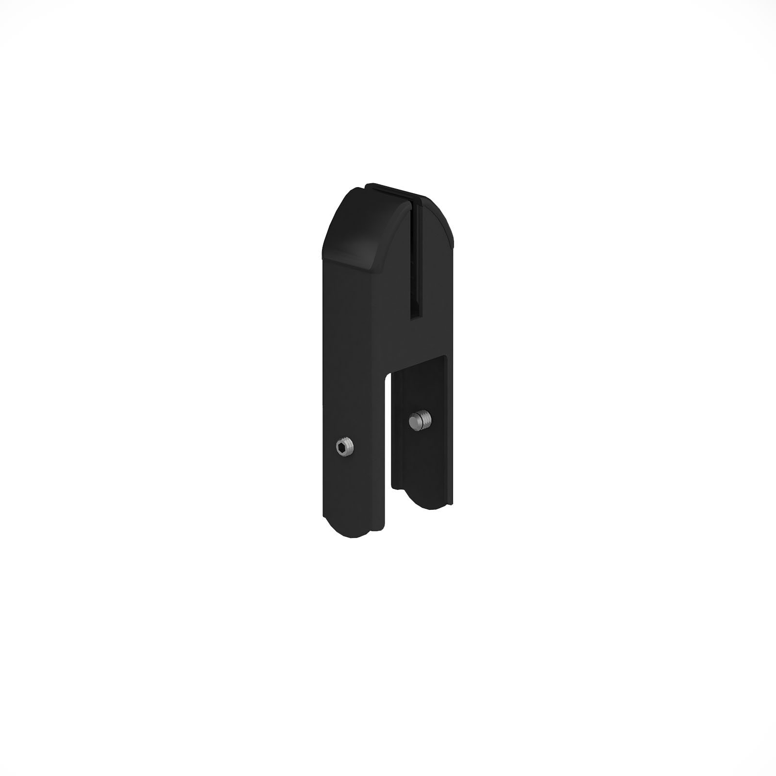 Acrylic screen toppers bracket - black (single)