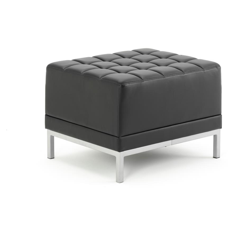 Infinity Modular Cube Chair Black Soft Bonded Leather