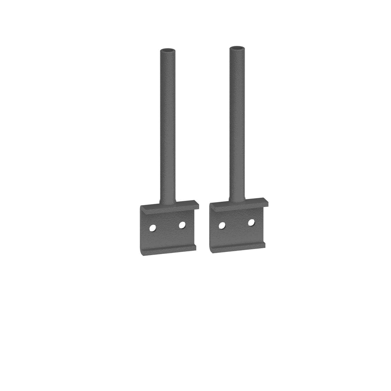 Universal fabric screen return desk brackets  (pair)