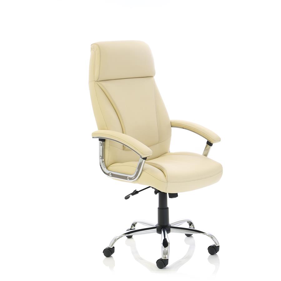 Penza Executive Cream Leather Chair