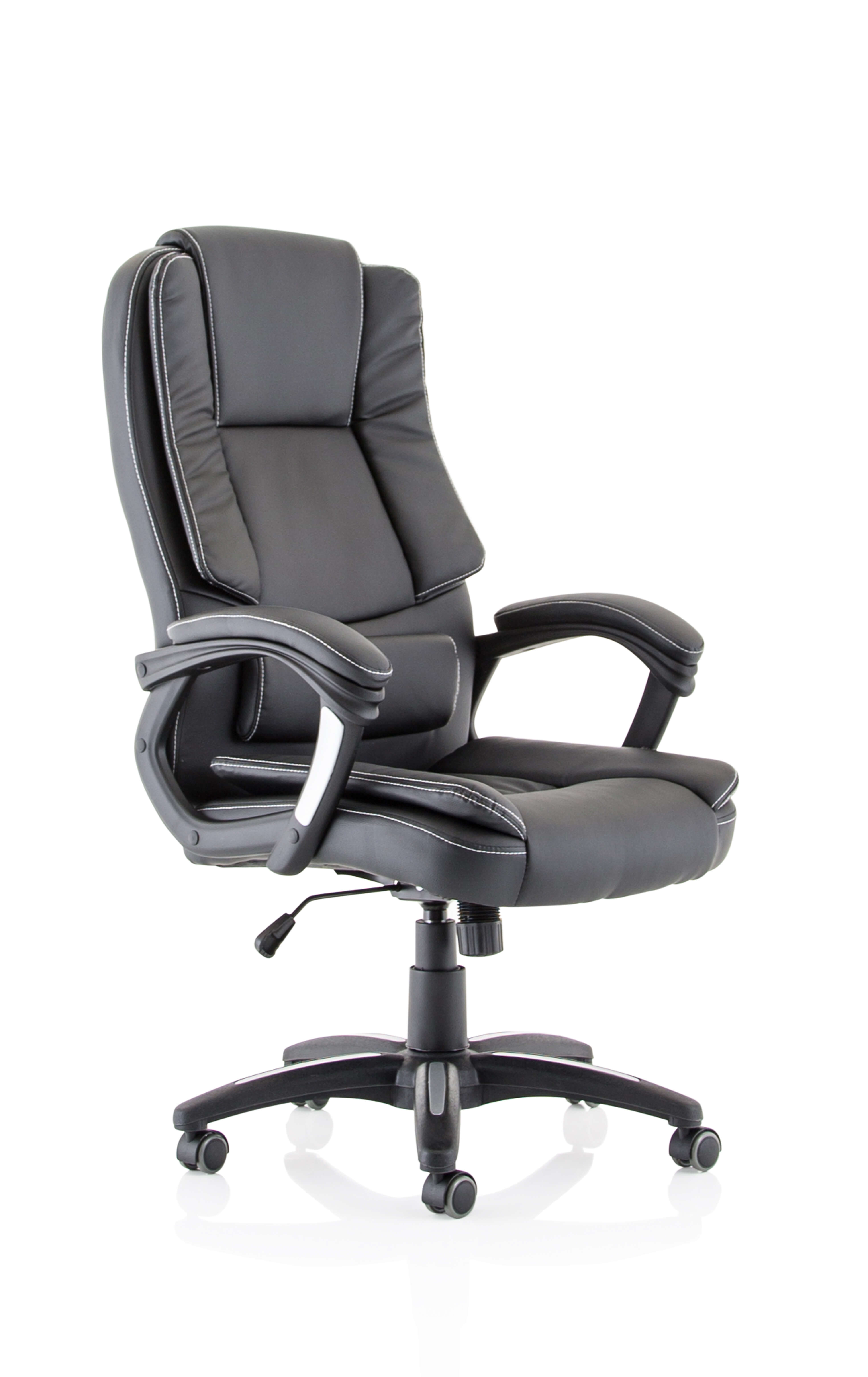 Dakota High Back Black Leather Look Chair