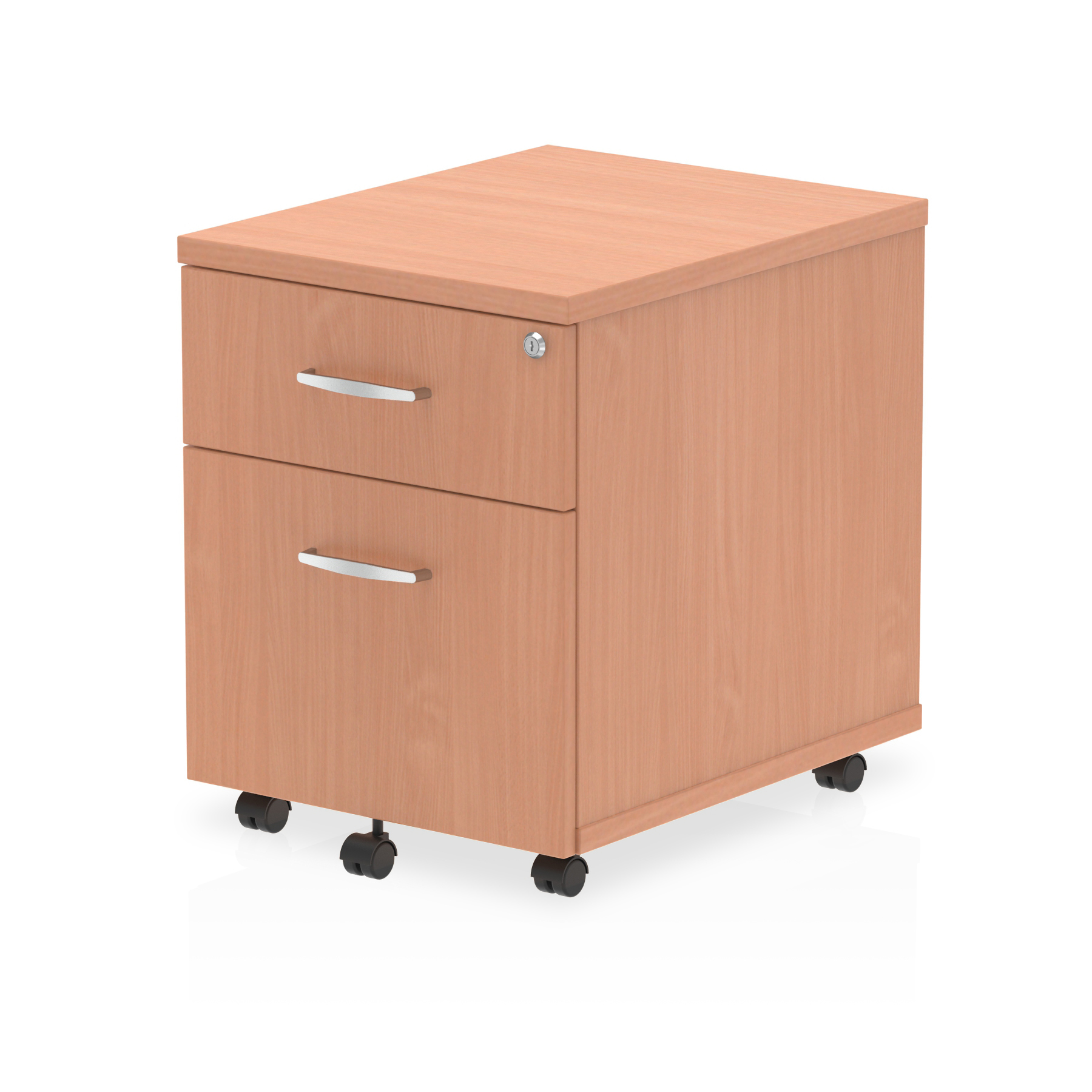 Impulse 2 Drawer Mobile Pedestal Beech