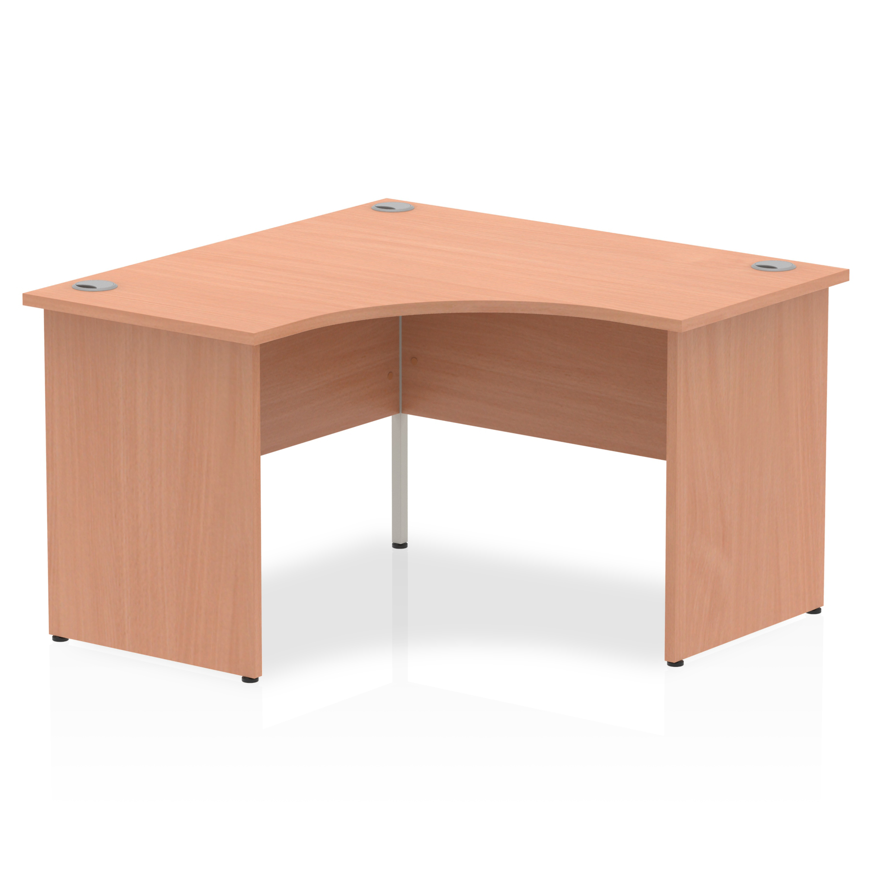 Impulse 1200mm Corner Desk Beech Top Panel End Leg