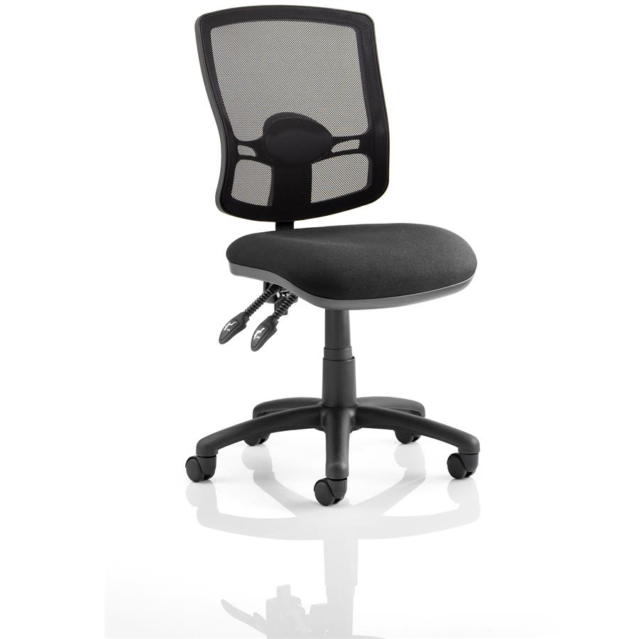 Eclipse Plus II Lever Task Operator Chair Mesh Back Deluxe With Black Seat