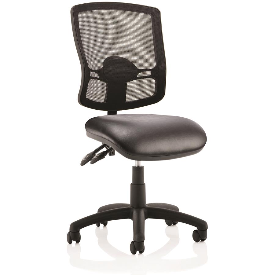 Eclipse Plus 2 Deluxe Mesh Back with Soft Bonded Leather Seat