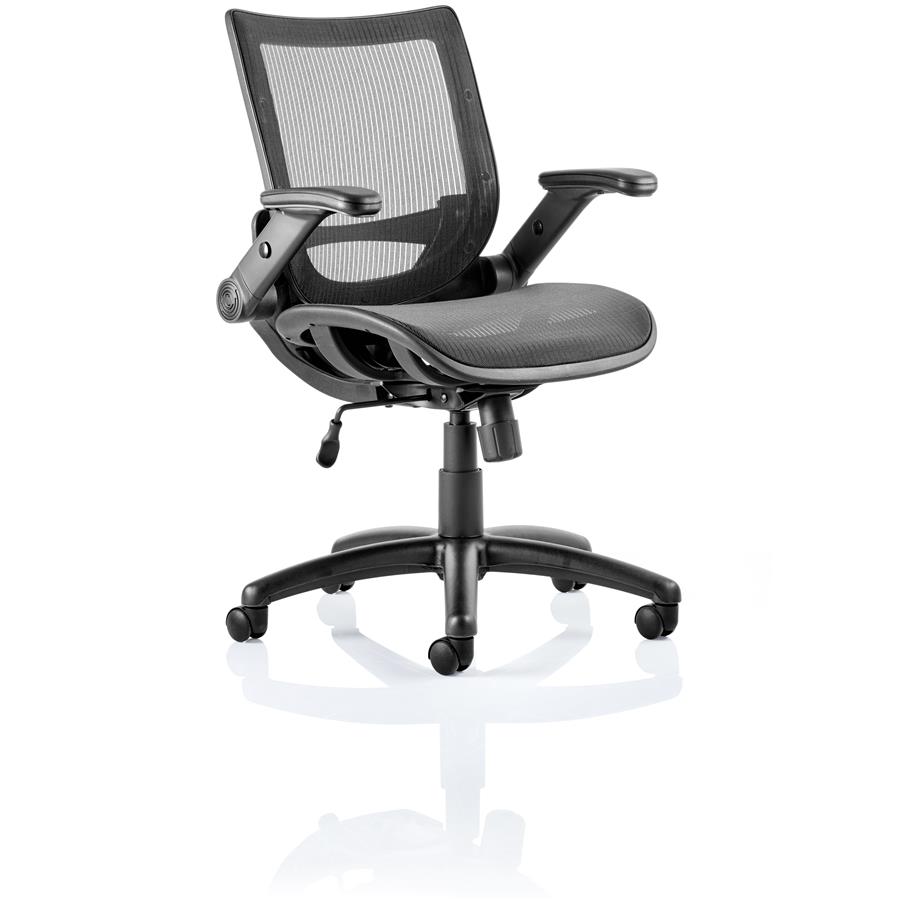 Fuller Mesh With Folding Arms Task Operator Chair