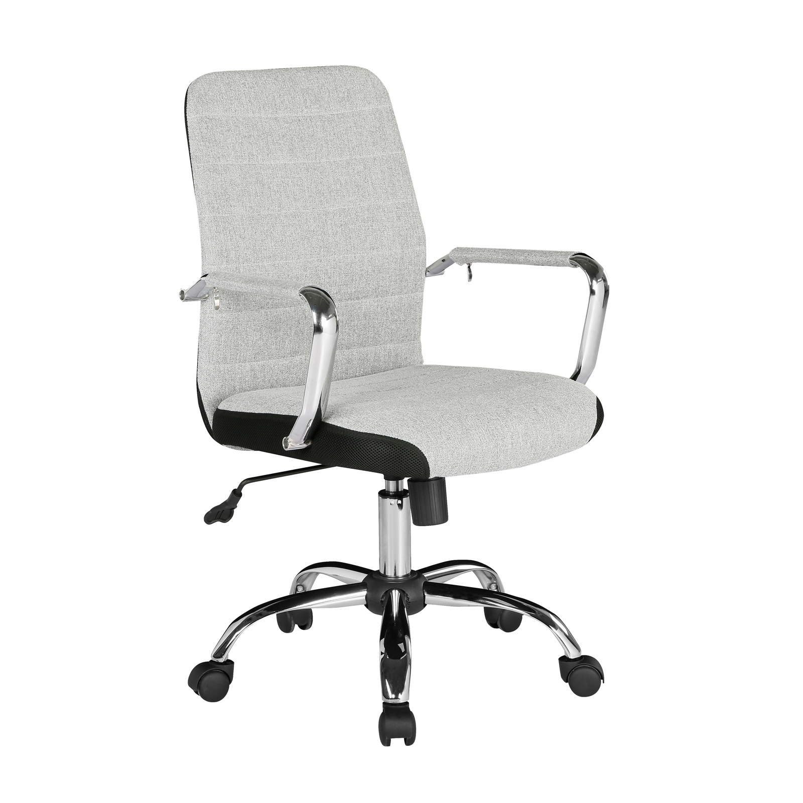 Tempo high back fabric operators chair with mesh trim - grey