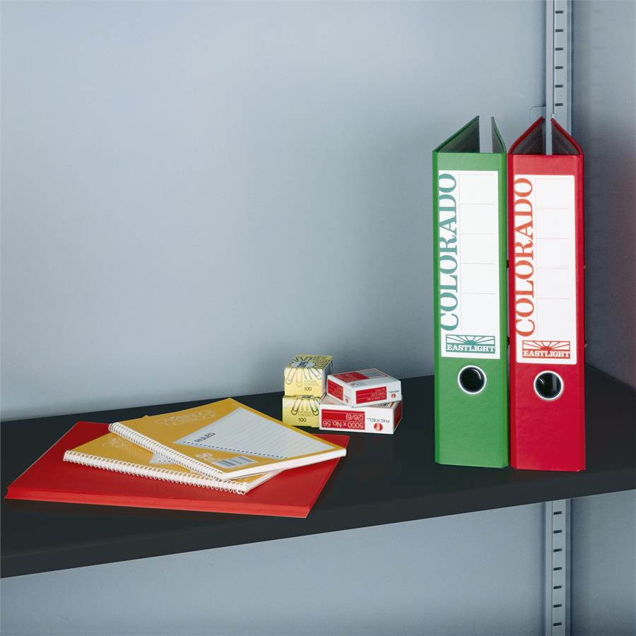 Extra shelf for steel storage cupboards - black