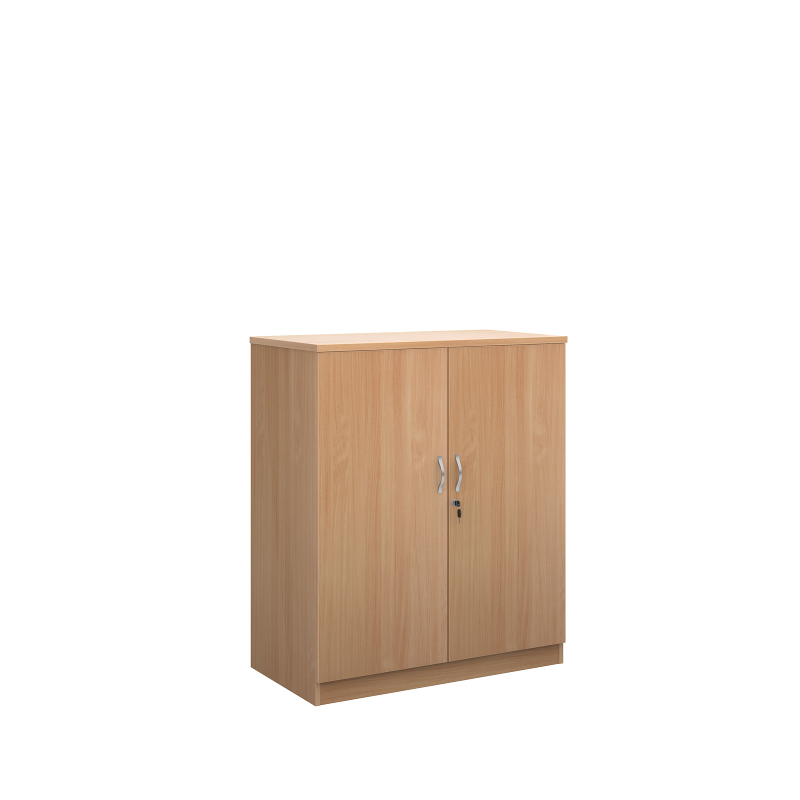 Systems double door cupboard 1200mm high - beech