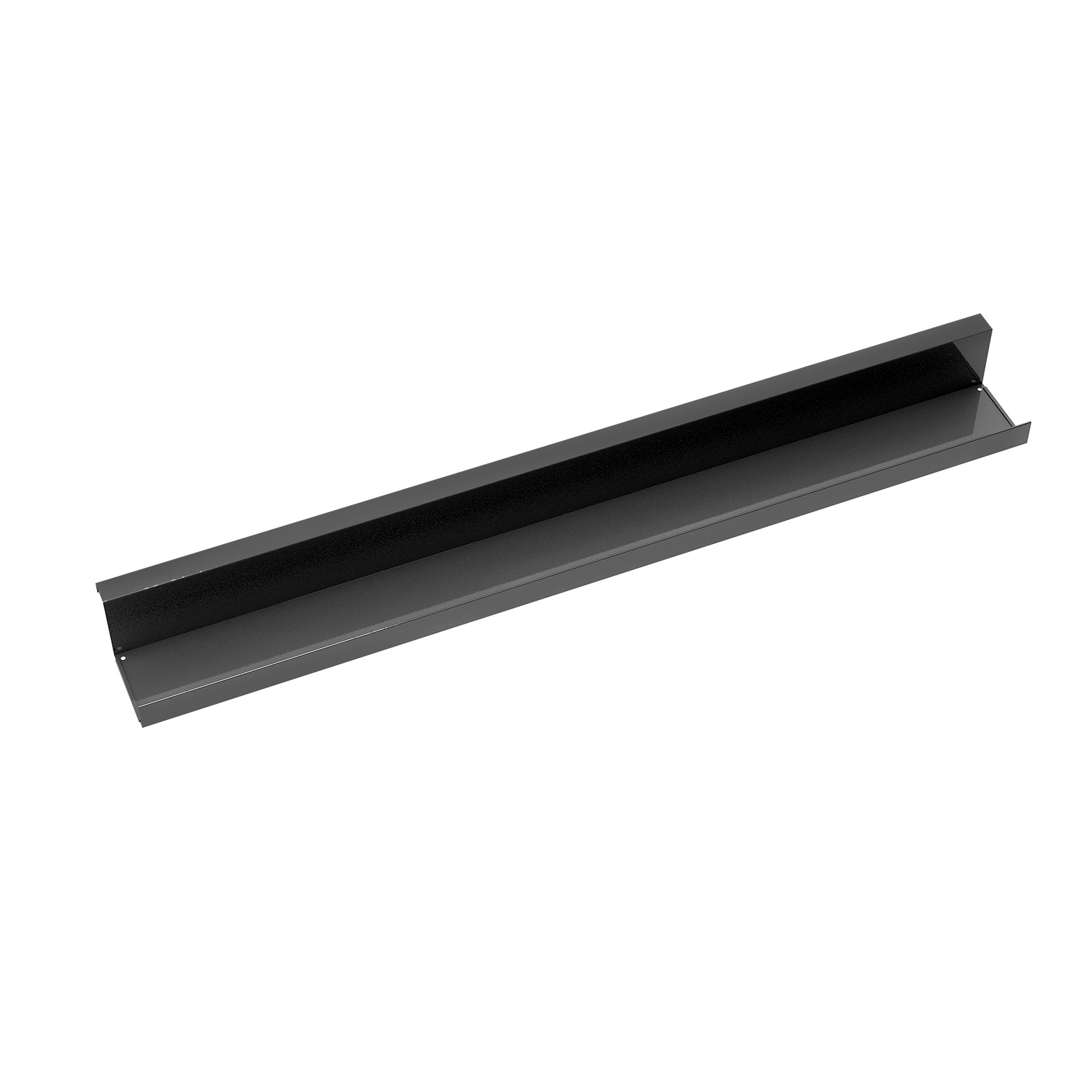 Single desk cable tray for Adapt and Fuze desks 1200mm - black