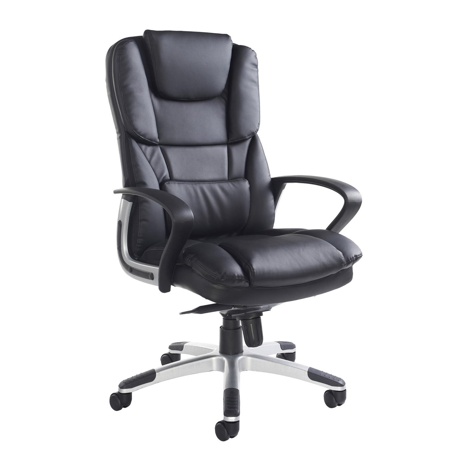 Palermo high back executive chair - black faux leather