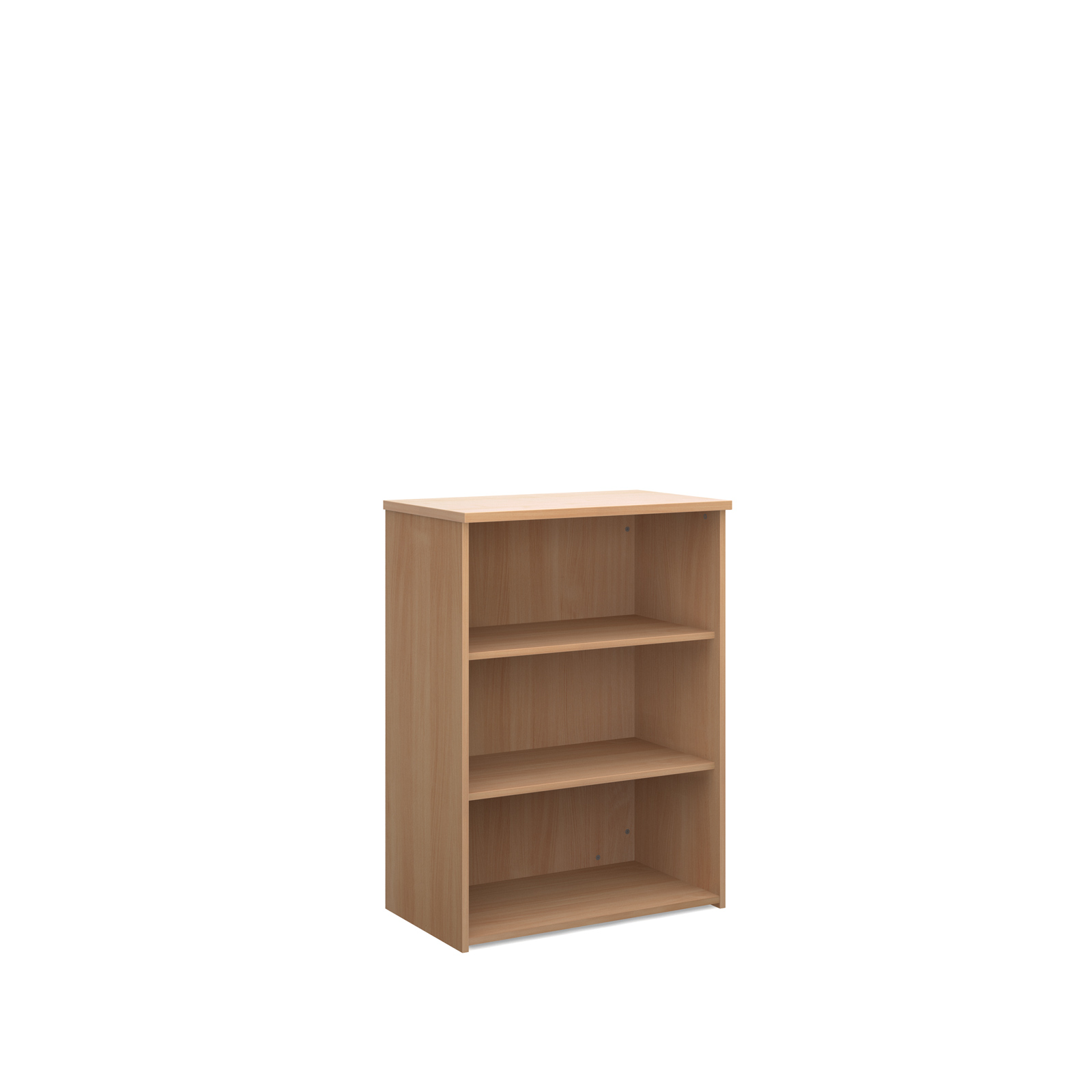 Universal bookcase 1090mm high with 2 shelves - beech