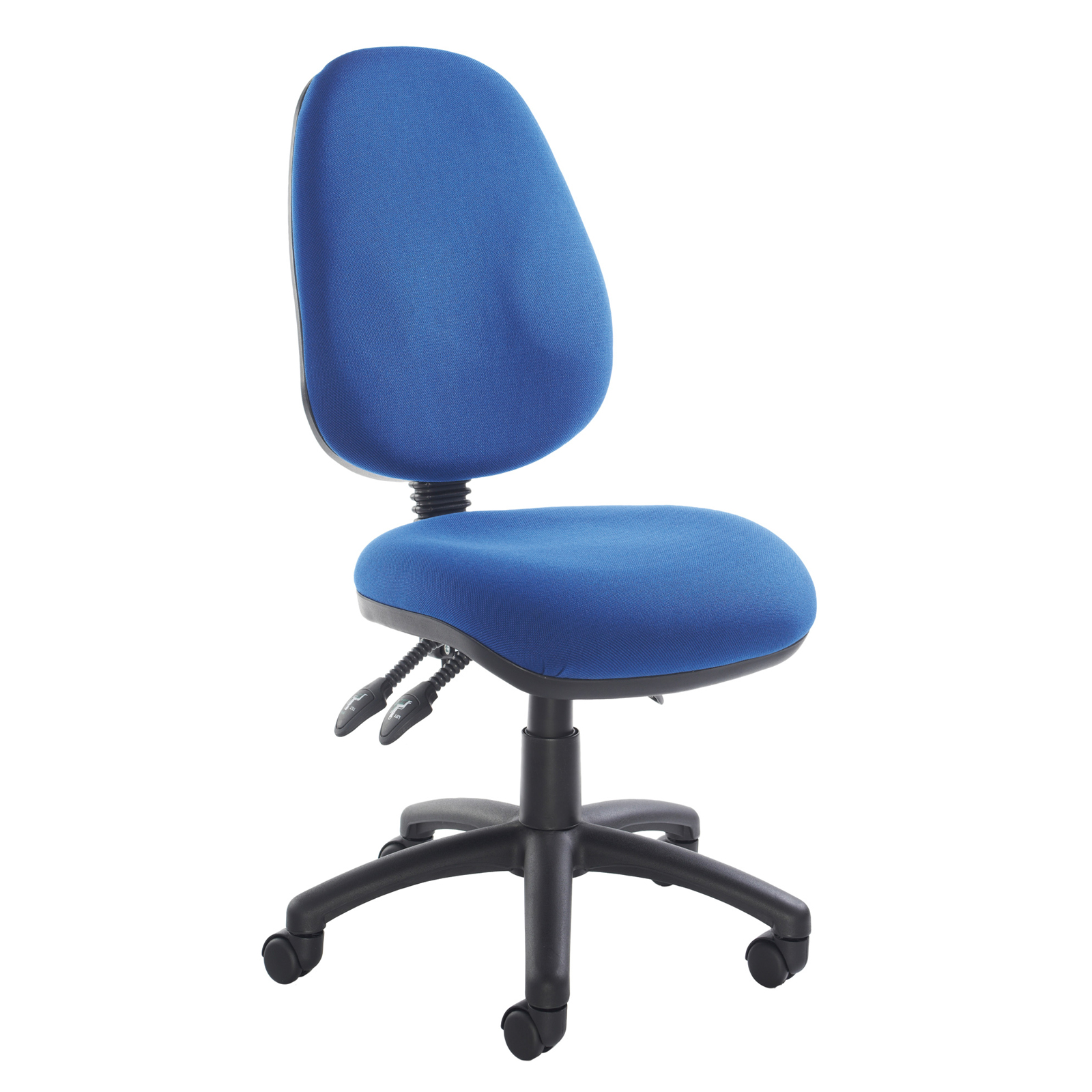 Vantage 200 3 lever asynchro operators chair with no arms - blue