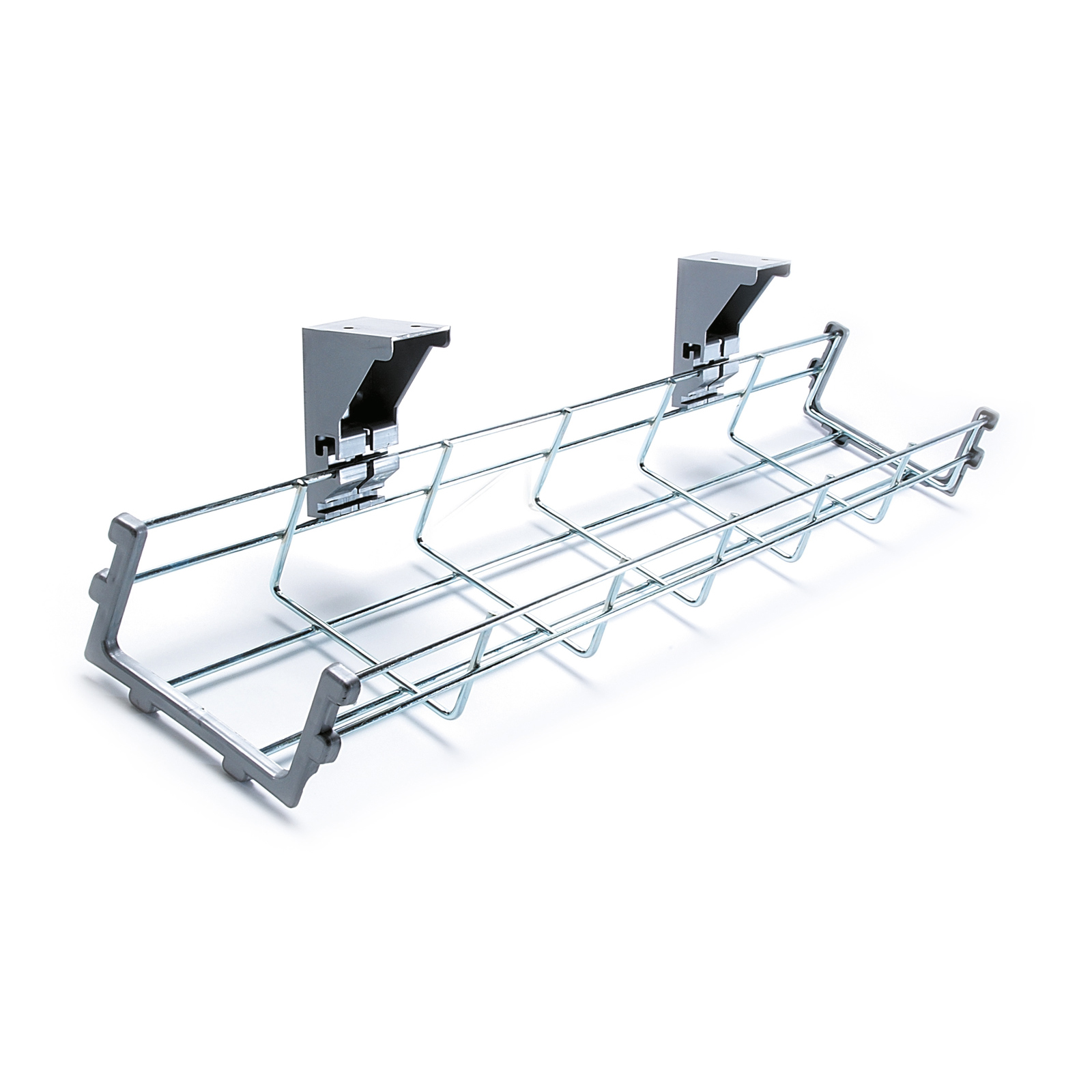 Drop down cable management tray 800mm long