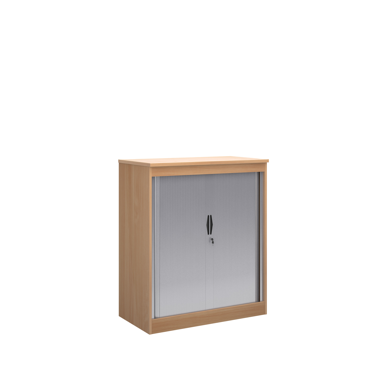 Systems horizontal tambour door cupboard 1200mm high - beech